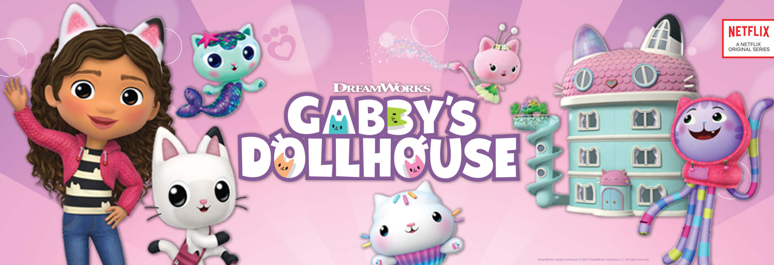 Gabby’s Dollhouse, Gabby Girl On-The-Go Pretend Play Travel Set