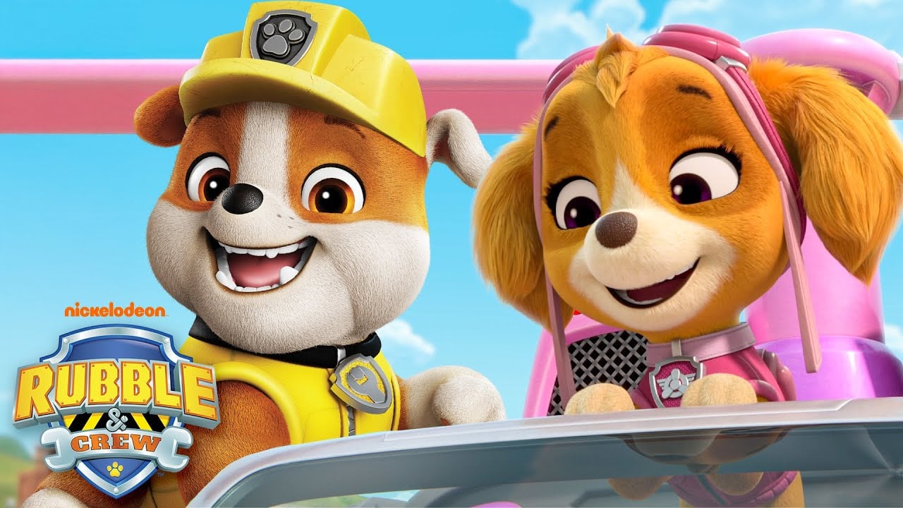 PAW Patrol Rubble & Skye Rescue Speed Meister in...